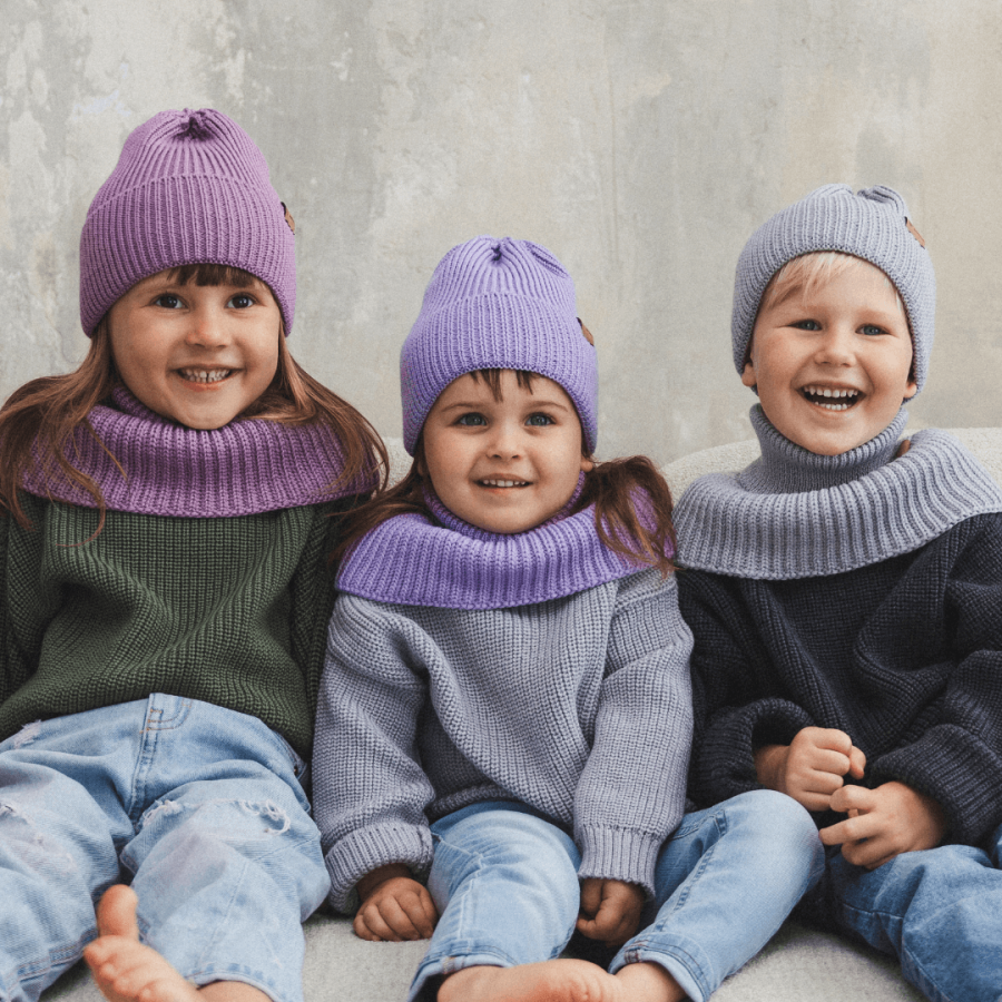 Czapka zimowa merino WINTER GREY / Patulove