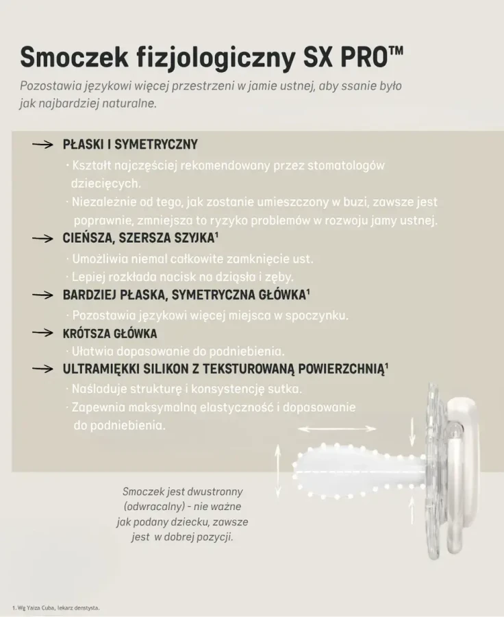 Smoczek fizjologiczny SX Pro świecący Wild & Free - niebieski, 2szt. / Suavinex
