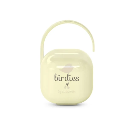 Etui na smoczek Birdies - waniliowe / Suavinex
