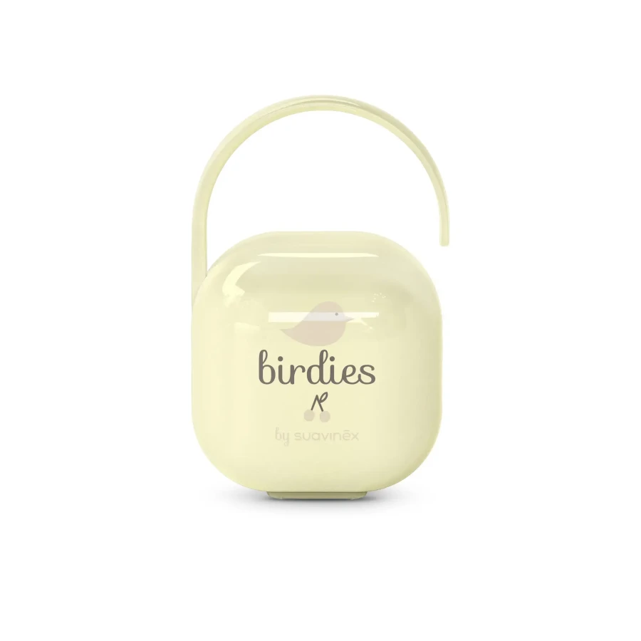 Etui na smoczek Birdies - waniliowe / Suavinex