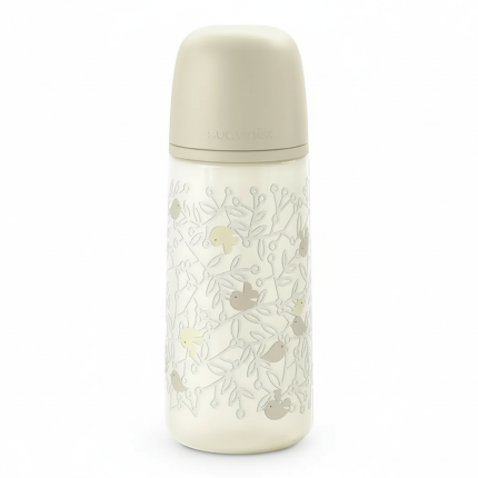 Butelka fizjologiczna SX Pro szybki przepływ Birdies, 360ml - waniliowa / Suavinex