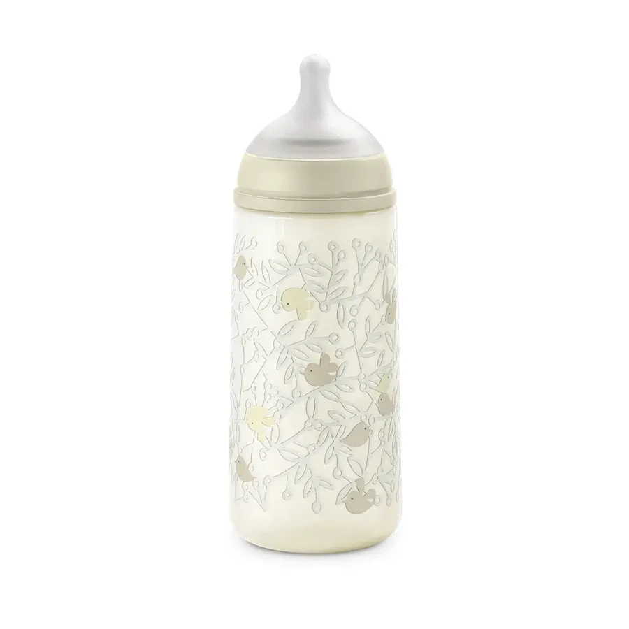 Butelka fizjologiczna SX Pro szybki przepływ Birdies, 360ml - waniliowa / Suavinex