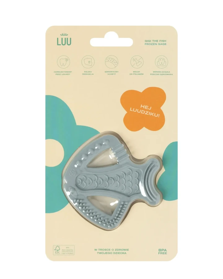 Gryzak Gigi The Fish Frozen Sage / LUU kids