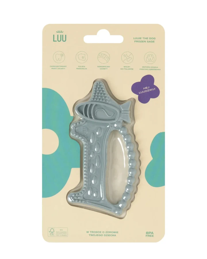 Gryzak Luuie The Dog Frozen Sage / LUU kids
