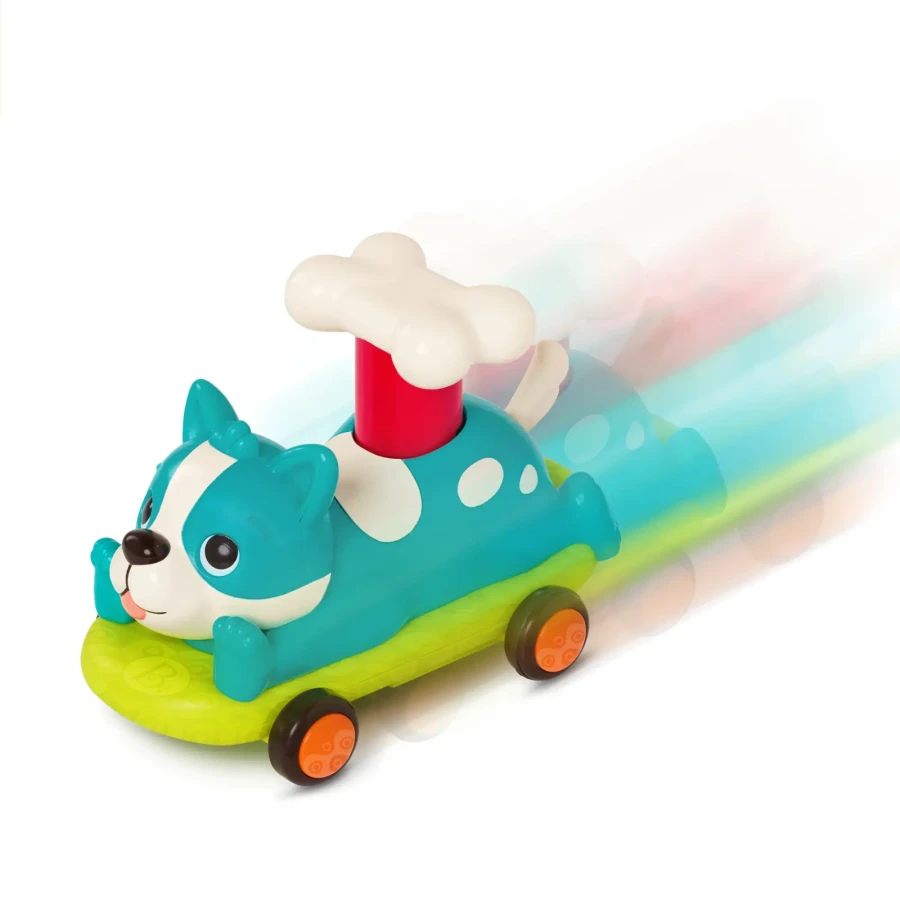 Zestaw autek PawMobiles - kot i pies z napędem push&go / B.toys