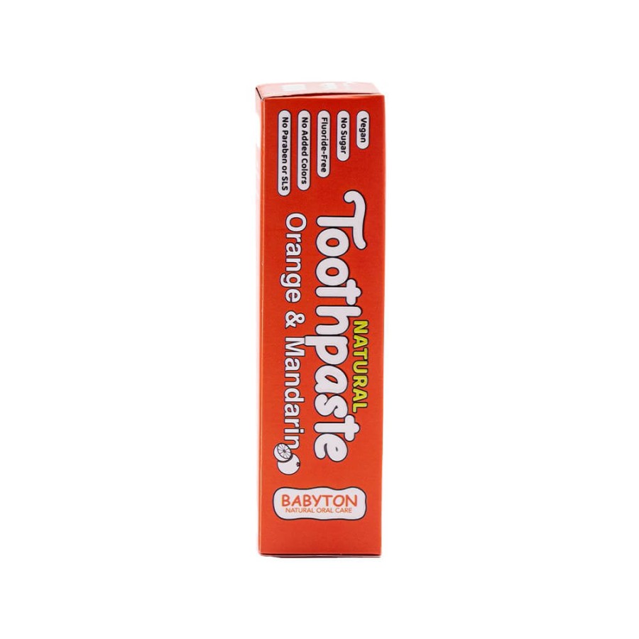Naturalna pasta do zębów dla dzieci bez fluoru, 50g - słodkie cytrusy / Babyton