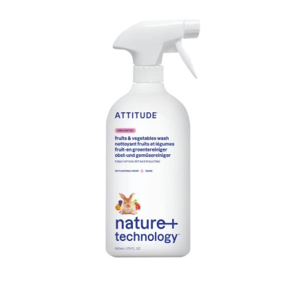 Bezzapachowy spray do mycia owoców i warzyw, 800 ml / Attitude