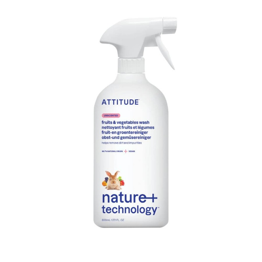 Bezzapachowy spray do mycia owoców i warzyw, 800 ml / Attitude
