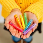Flamastry Pachnące Neonowe Mini Małe Potworki, Monster / Ooly