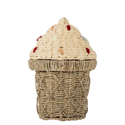 Kosz do przechowywania Cillie - Nature, Seagrass / Bloomingville Mini