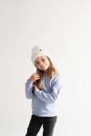 Czapka z wełny i bawełny Sówka - naturalny / Kopyto