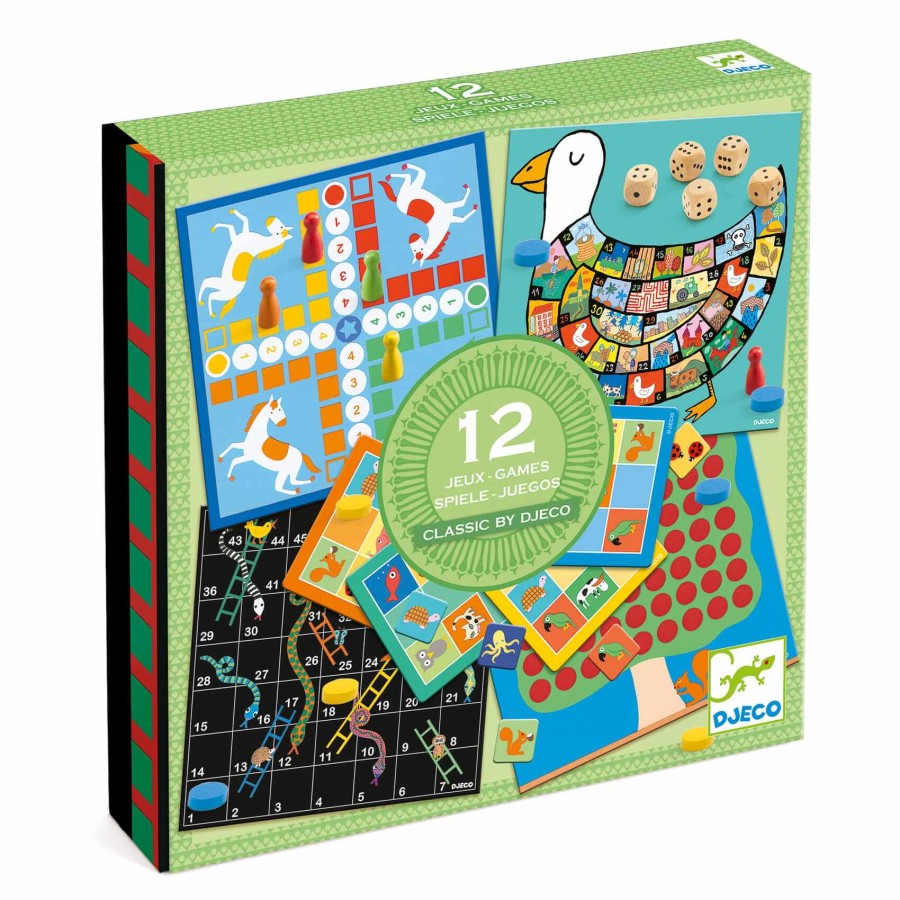 Zestaw 12 gier Classic box 4+ / Djeco