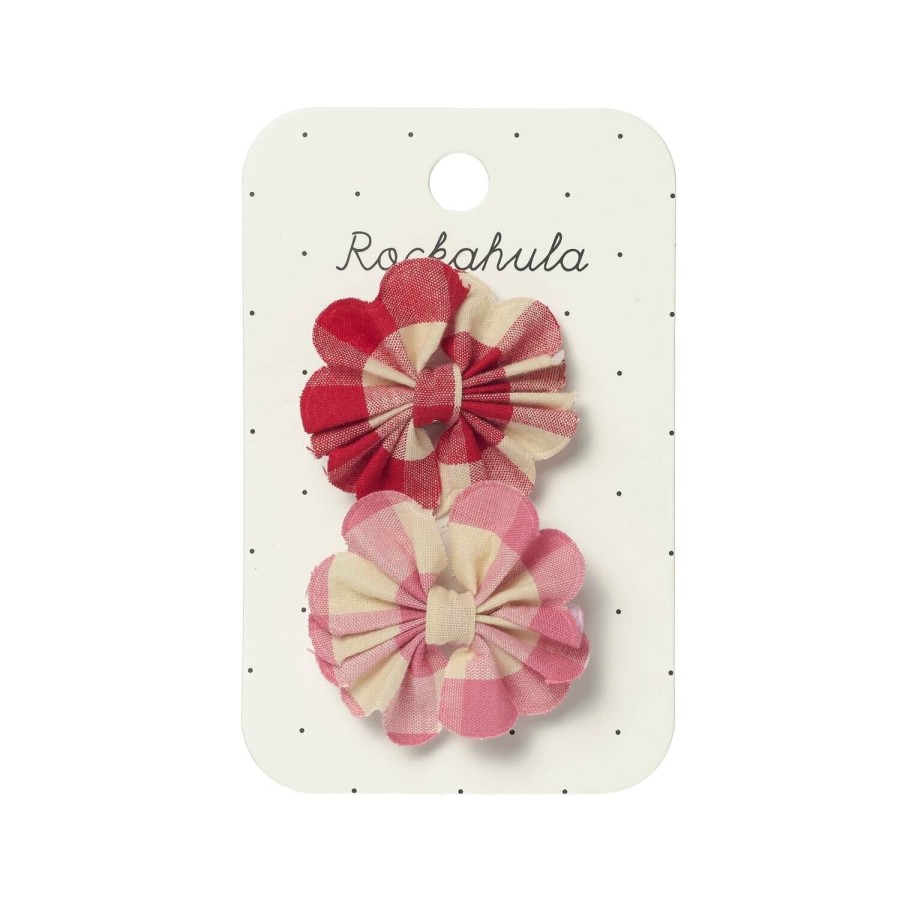 Spinki do włosów Scalloped Gingham Bow / Rockahula Kids
