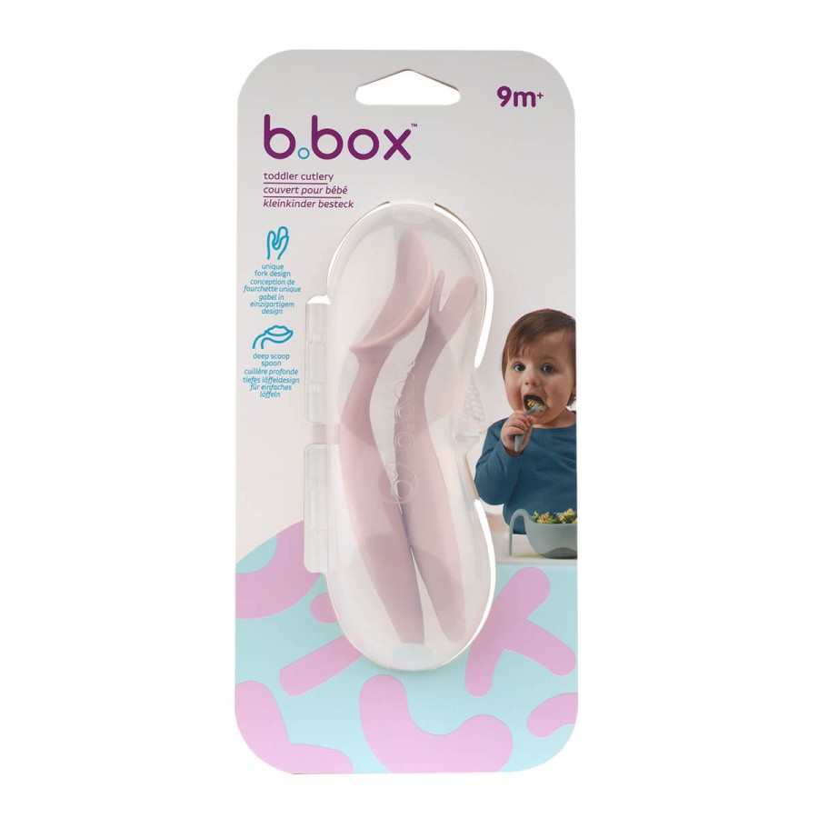 Pierwsze sztućce BLW dla niemowląt, Blush / b.box