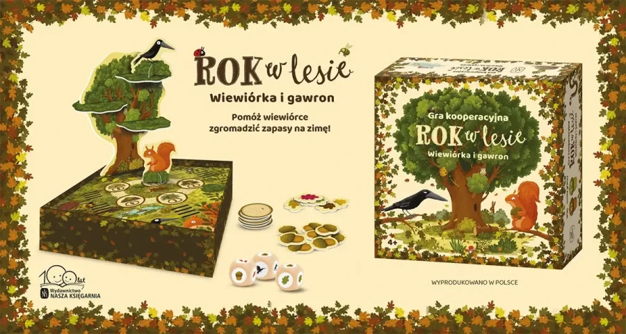 Rok w lesie. Wiewiórka i gawron / Wydawnictwo Nasza Księgarnia