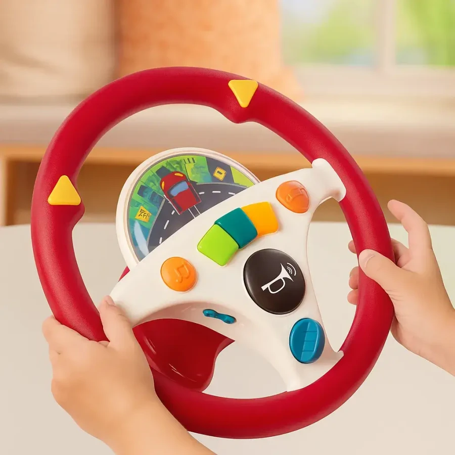 Interaktywna KIEROWNICA muzyczna - czerowna / B.Toys