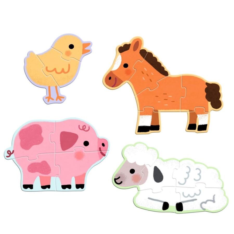 Puzzle progresywne FARMA 3,4,5,6 elem. / Djeco