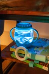 Mini słoik sensoryczny, świecący do napełnienia wodą - niebieski / Glo Pals