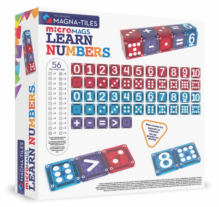 Klocki Magnetyczne Learn Numbers 56 el. / Magna-Tiles