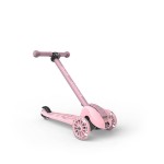 Highwaykick 3S Hulajnoga z systemem sterowania 2w1 i kółkami LED składana 3+ Rose / Scootandride