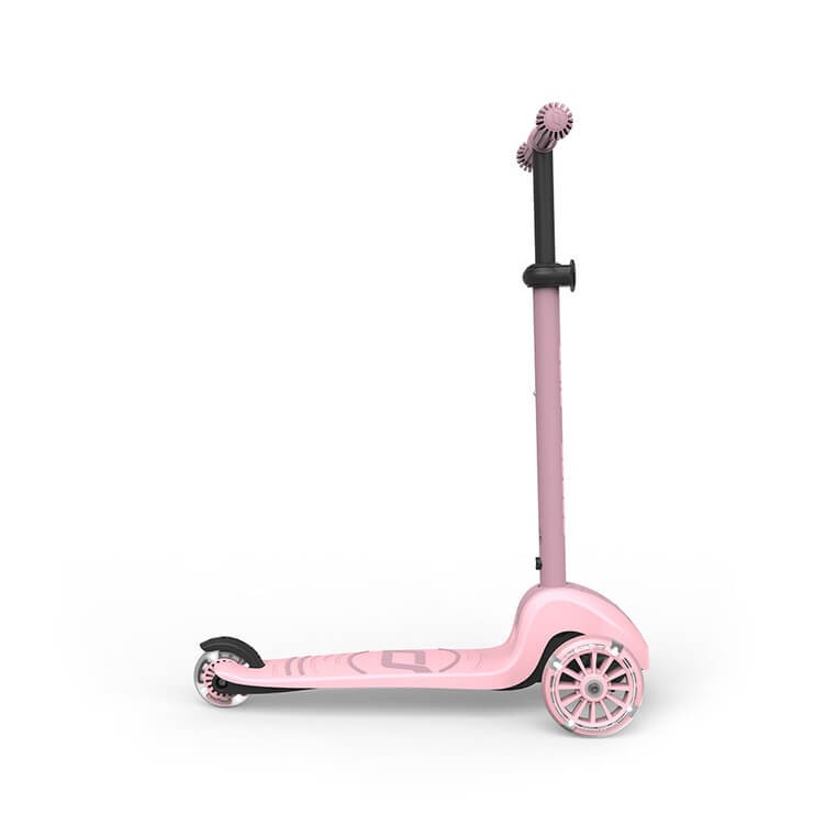 Highwaykick 3S Hulajnoga z systemem sterowania 2w1 i kółkami LED składana 3+ Rose / Scootandride