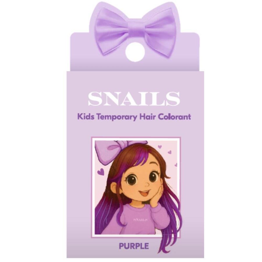 Zmywalna kreda do włosów - Purple / Snails