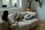 Poduszka ciążowa uniwersalna NEST - jasny szary / Puuki
