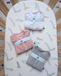 Pajacyk welurowy GREY / Pink no more