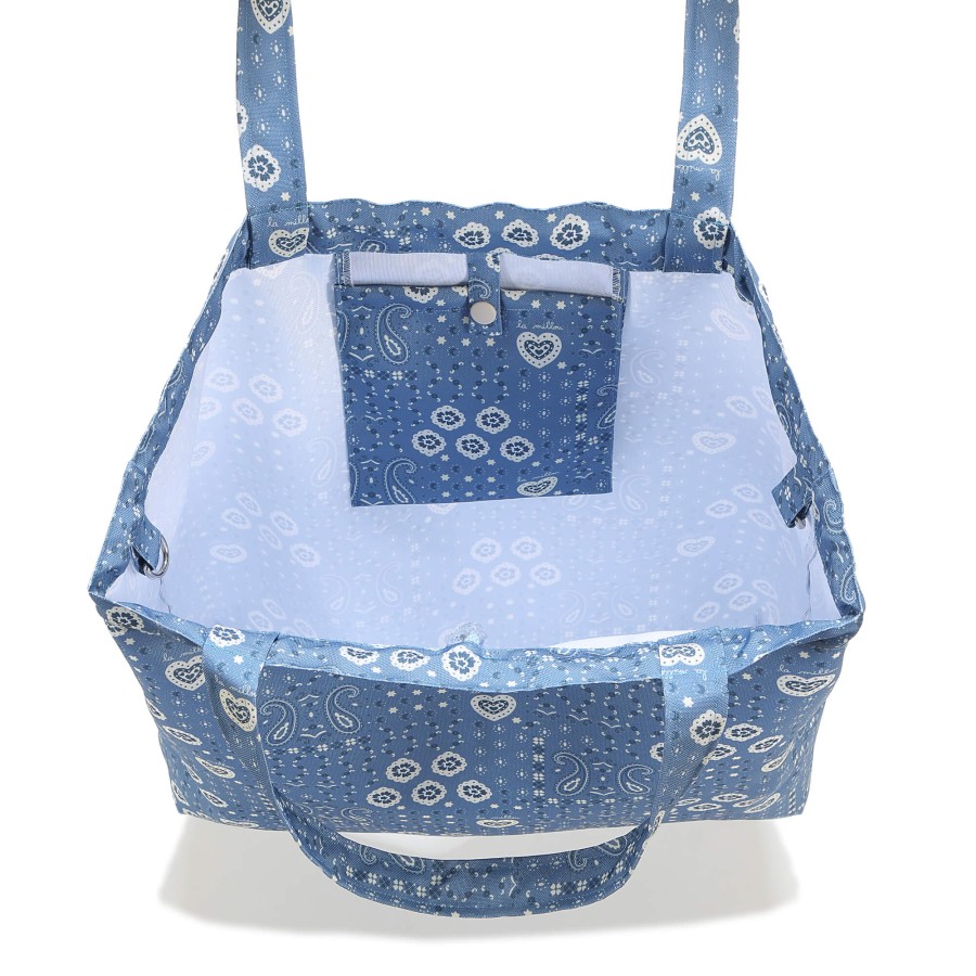 Shopper Bag z kieszonką BANDANA DENIM / La Millou