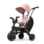 Składany rowerek trójkołowy Liki S3 - Blush Pink / Doona