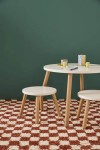 Zestaw mebli stół + krzesełka KID'S BASE - Biel / Kid's Concpet