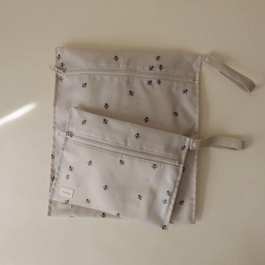 Wodoodporne torebki 2-pack - Bees / Mushie