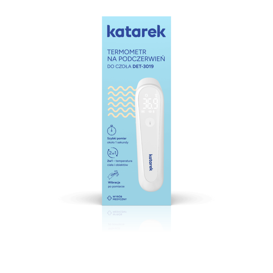 Katarek termometr na podczerwień do czoła / Katarek DET-3019