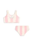 Dwuczęściowy strój kąpielowy Pomia - candy rose stripe / Konges slojd
