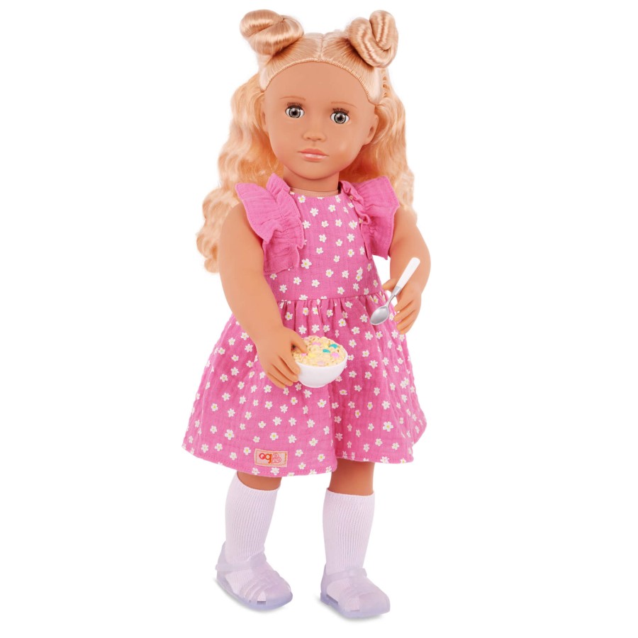 Lalka GILLIAN 46cm - z koczkami i piżamką w komplecie / OurGeneration