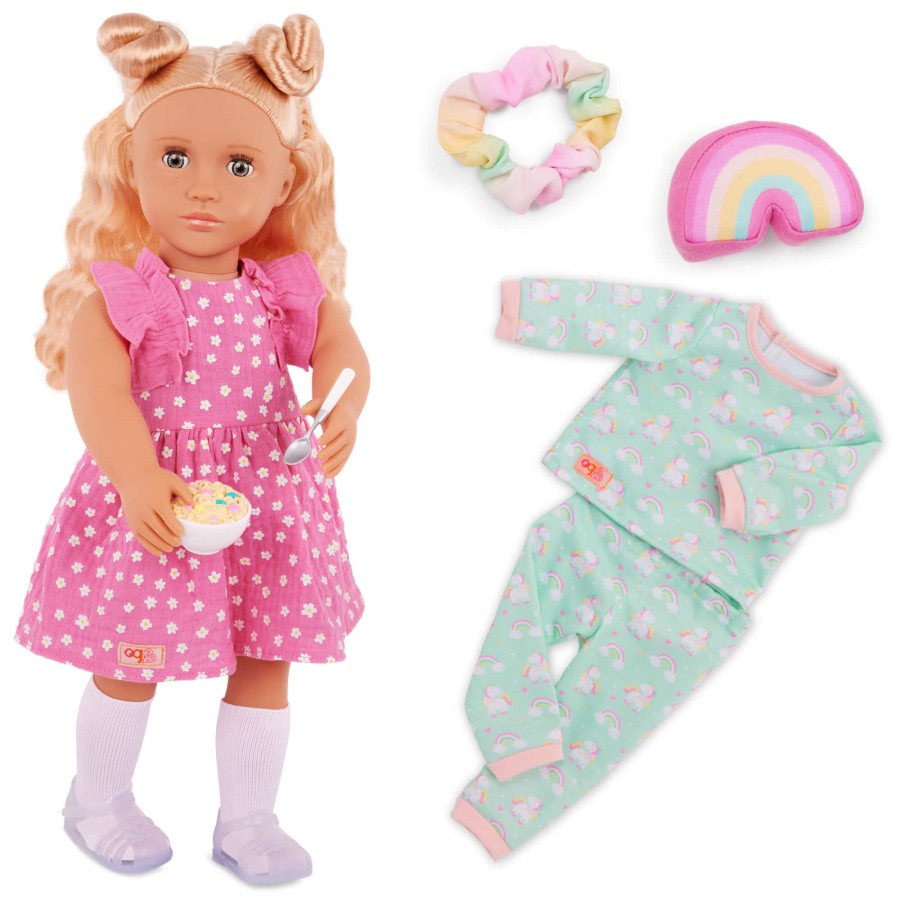 Lalka GILLIAN 46cm - z koczkami i piżamką w komplecie / OurGeneration