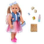 Lalka EVIE 46cm - uczennica z tornistrem i akcesoriami szkolnymi / OurGeneration