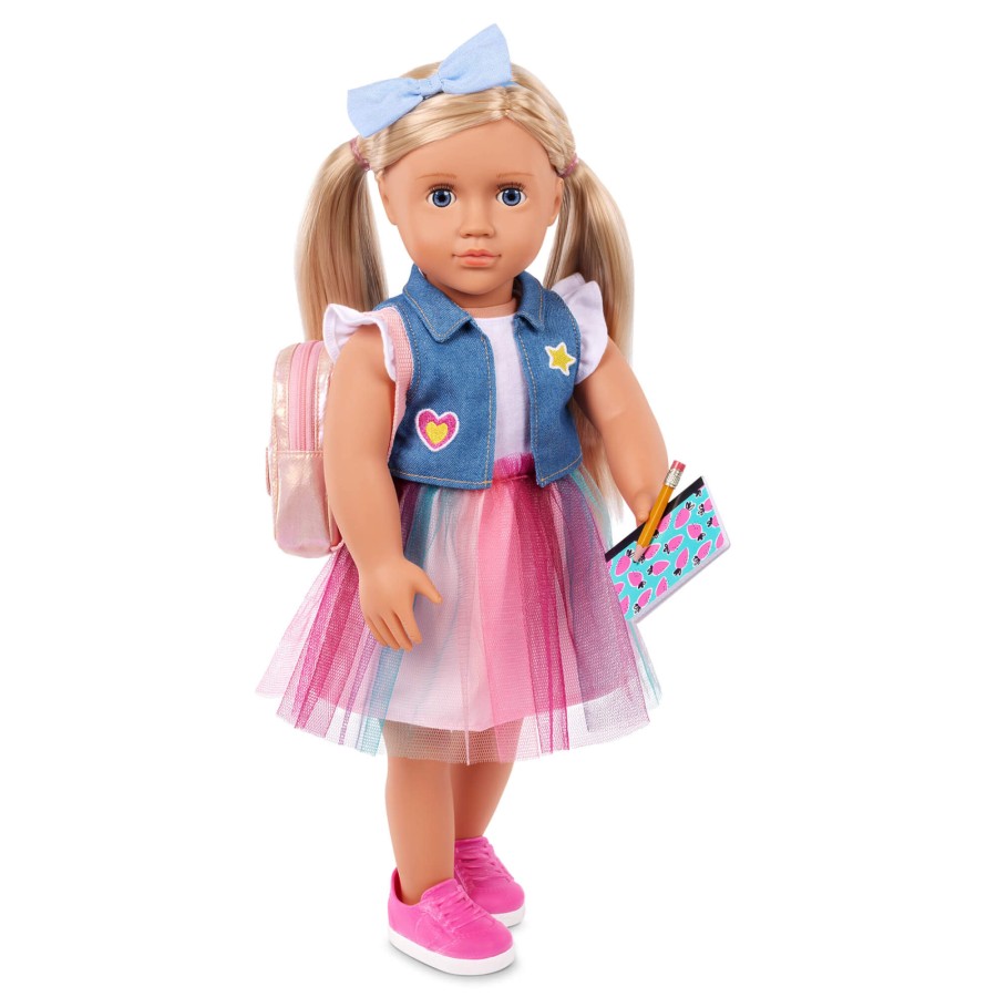 Lalka EVIE 46cm - uczennica z tornistrem i akcesoriami szkolnymi / OurGeneration