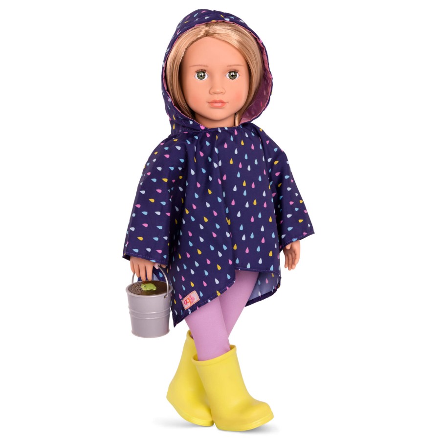 Zestaw ubranek dla lalek - Puddles of Fun - poncho i kalosze / OurGeneration