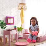 Zestaw mebli dla lalki - Sypialnia z wyposażeniem - Sweet Snuggles Bedroom Set﻿ / OurGeneration