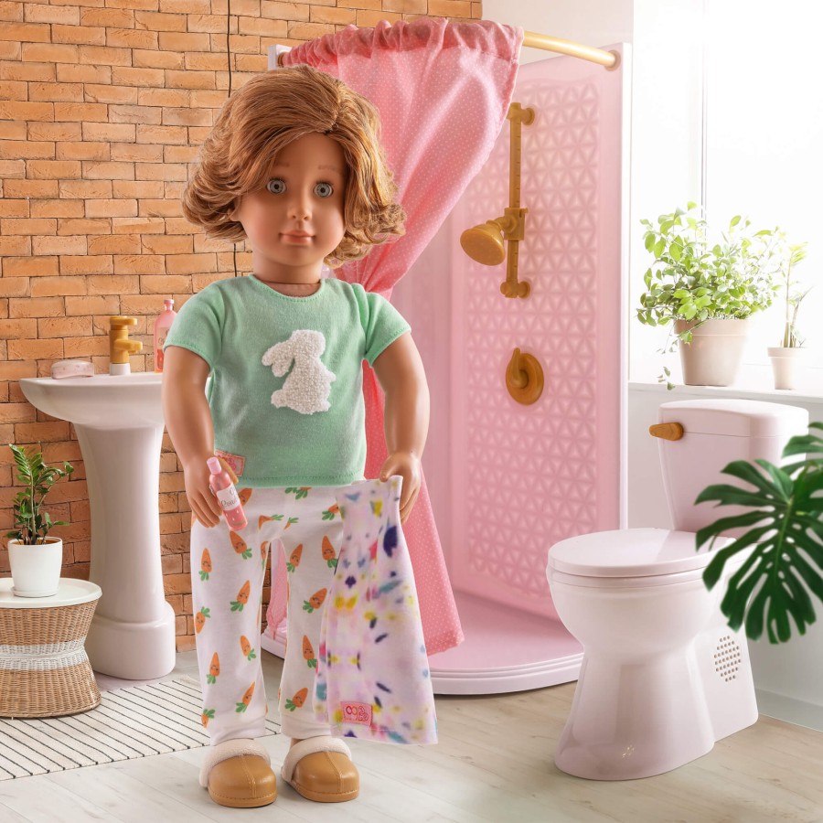 Zestaw mebli dla lalki - Łazienka z wyposażeniem - Sweet Bathroom Set / OurGeneration