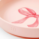 Zestaw silikonowy - talerzyk i sztućce - rose bow / Elodie Details