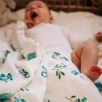 Pieluszki bambusowe 2 szt. BLUE FLOWERS / Layette