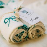 Pieluszki bambusowe 2 szt. BLUE FLOWERS / Layette
