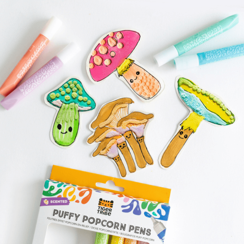 Pachnące Pisaki Popcornowe 3D / Tiger Tribe