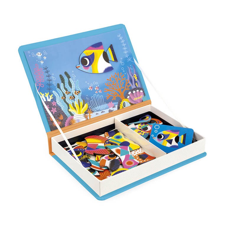 Magnetyczna układanka Tropikalne ryby Magnetibook 3+ / Janod