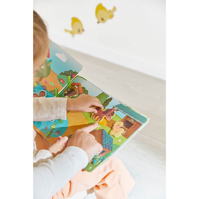 Książeczka z zadaniami Busy Book Farma 3+ / Janod