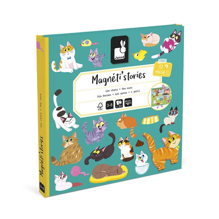 Magnetyczna układanka Koty Magneti'stories 3+ / Janod