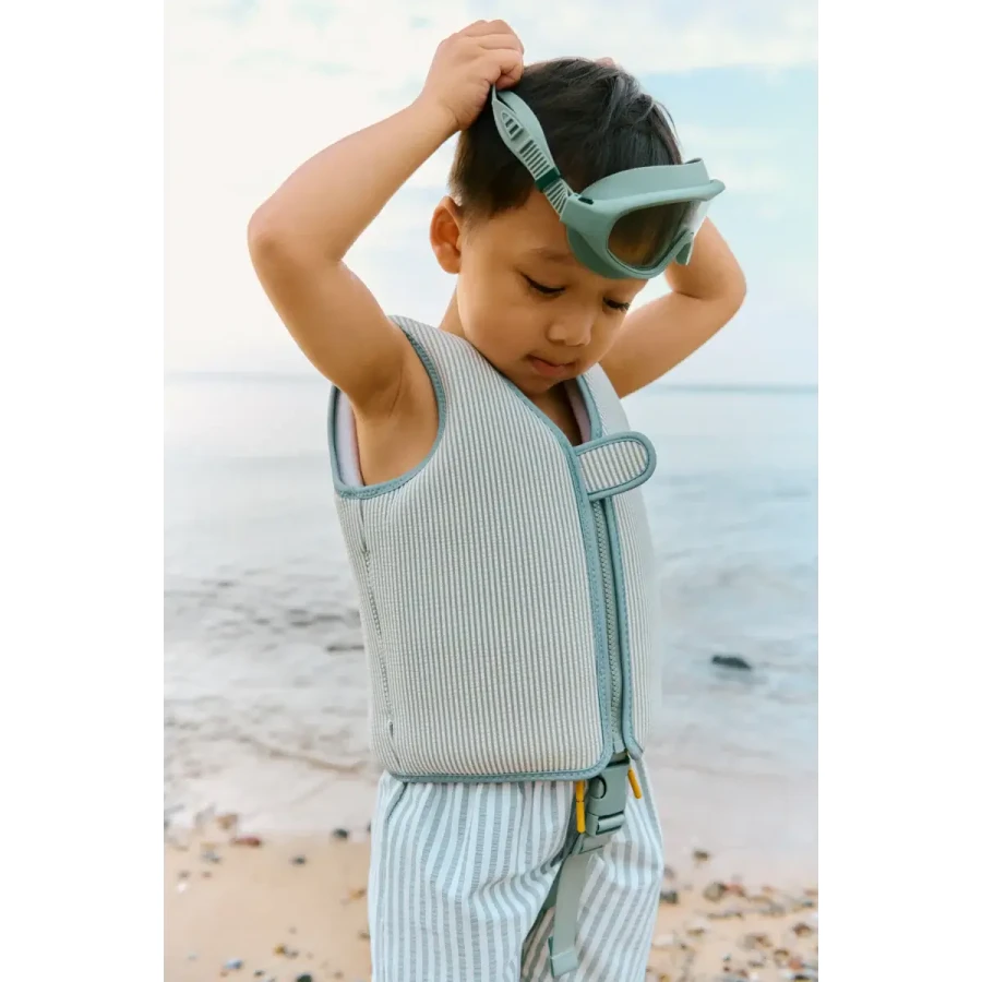 Kamizelka do pływania Dove Seersucker Swim Vest - Peppermint, Sandy / Liewood