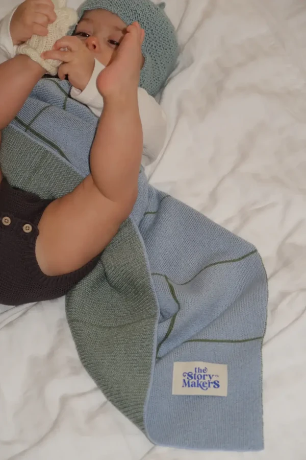 Koc merino - baby blue / The Story Makers